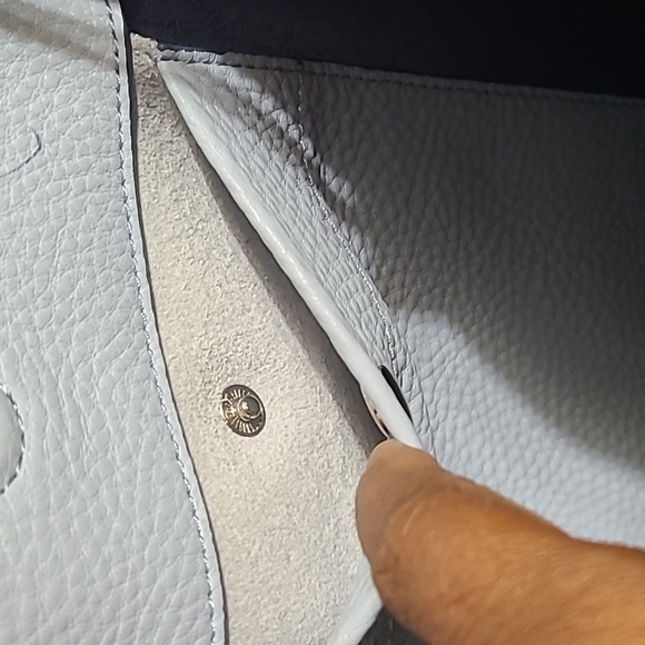 Etienne Aigner Baby Blue Leather Tote/Shoulder Bag - Picture 7 of 13